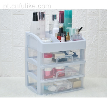Caixa de armazenamento PP para cosméticos tipo gaveta transparente
